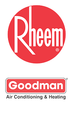 Rheem, Goodman Air Conditioning Logos